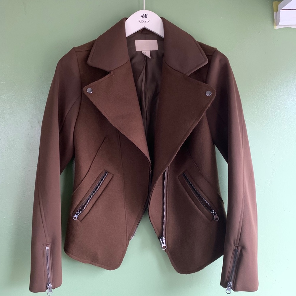 H&M Trend Fall Felt Jacket Size 8